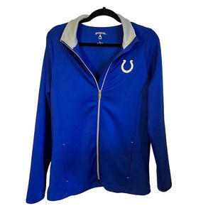Antigua Women's Indianapolis Colts Full-Zip Jacket Blue Size L NFL Sports